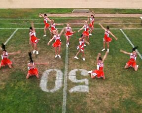 cheerleading on Glee S1e7!