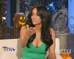 Cleavage on the Tyra Banks Show!