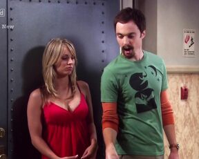 Cleavage on The Big Bang Theory!