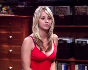 Cleavage on The Big Bang Theory!