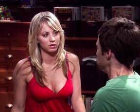 Cleavage on The Big Bang Theory!