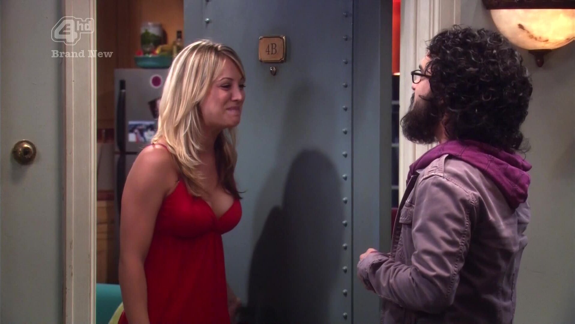 Cleavage on The Big Bang Theory!