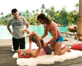 Kristen Bell, Kristin Davis and Malin Akerman in Bikini in Couples Retreat!