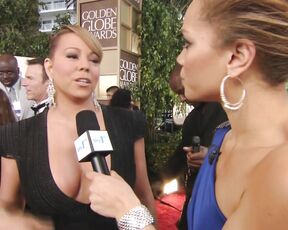 Big Cleavage at the Golden Globes!