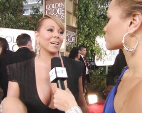 Big Cleavage at the Golden Globes!