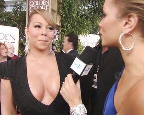 Big Cleavage at the Golden Globes!