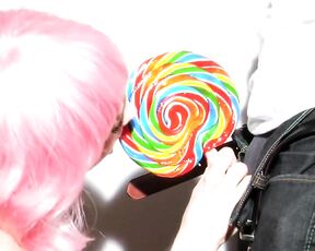 working a lollipop!