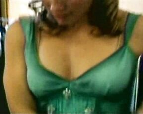 Sexy Adjusting Breasts Fit while trying on dresses!