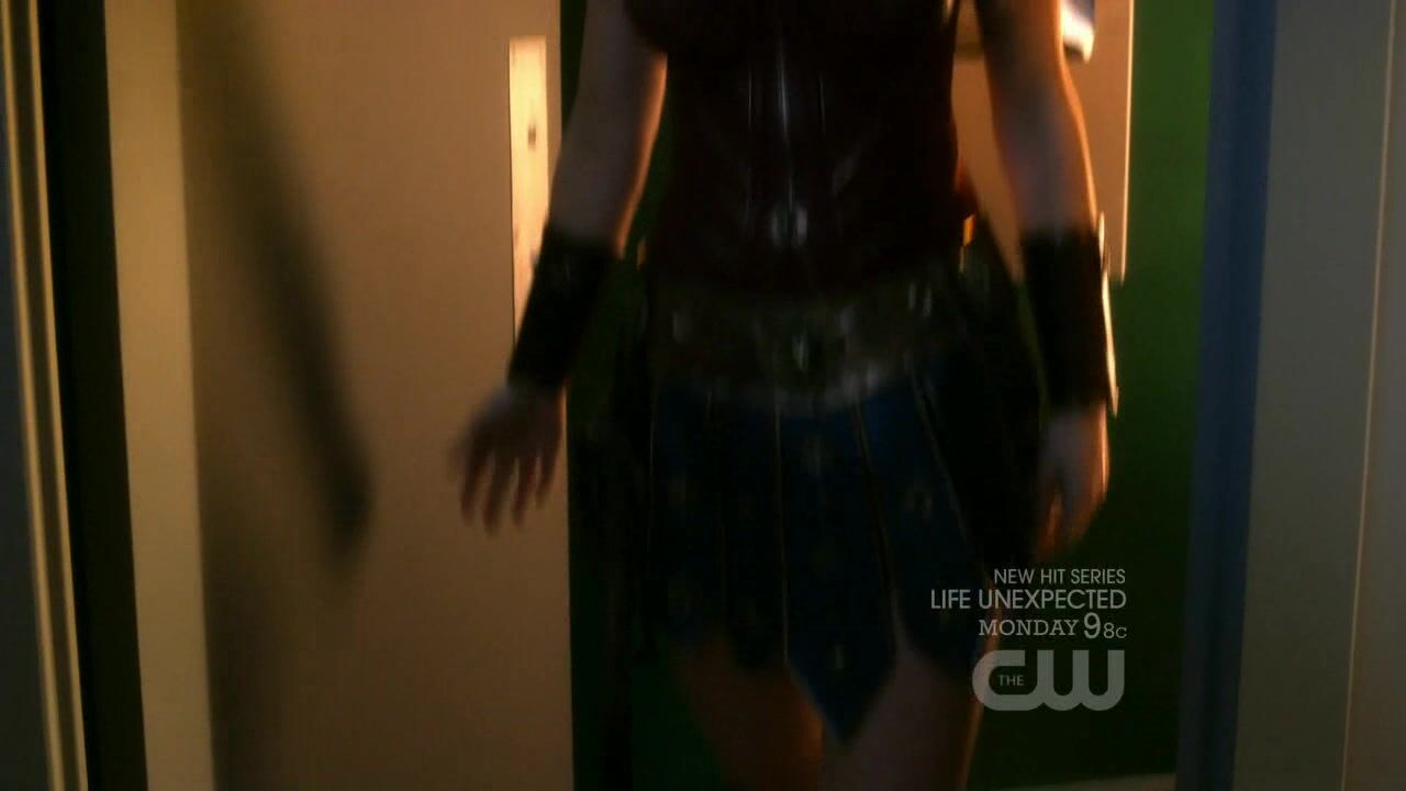 in costumes on Smallville!