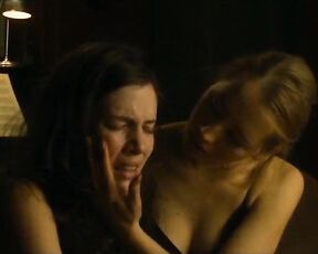 Isild Le Besco and Judith Davis Naked Lesbian Kissing in Je Te Mangerais!