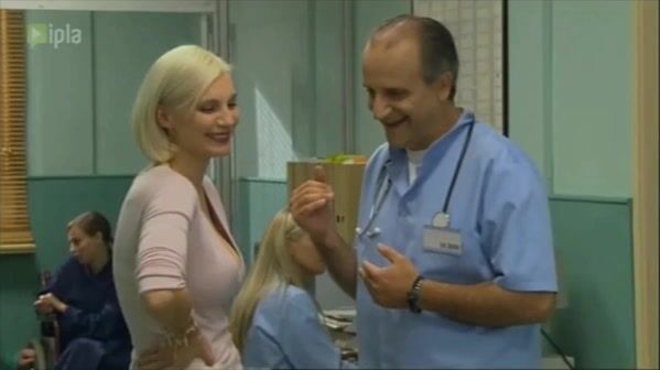 Polish Actress with HUGE cleavage from the tv series First Love!