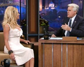 in slightly See-Through dress on the Tonight Show!