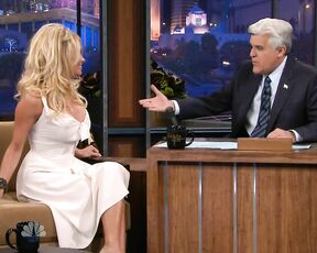 in slightly See-Through dress on the Tonight Show!