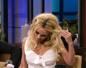 in slightly See-Through dress on the Tonight Show!