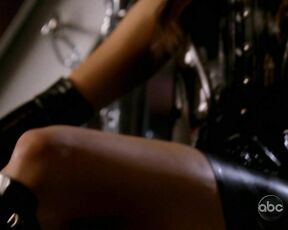 Leggy in leather on Castle S2e16!