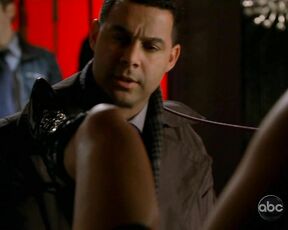 Leggy in leather on Castle S2e16!