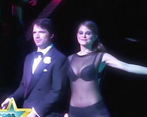 from Access Hollywood performing Chicago in a Bra!