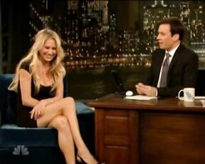 Legs and Cleavage on Jimmy Fallon!