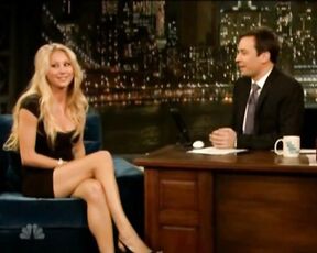 Legs and Cleavage on Jimmy Fallon!