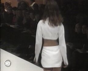 Yasmeen Ghauri and Naomi Campbell Sheer See-Thru on the catwalk from Fashion TV!