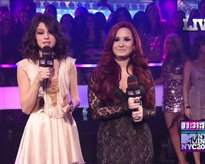 Selena Gomez and Demi Lovato from MTV NYE 2012 HiDef 720p!