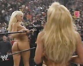 Torrie Wilson and Sable (Rena Mero) from WWE Together kissing and barely wearing anything!