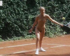 Tatjana Van Zanten and Natascia Paolucci doing some Naked tennis from Flodder!