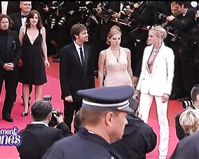 Sarah Marshall and Elsa Zylberstein Nipslips at Cannes!