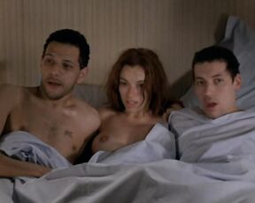 french actress Topless in bed from Vive la republique!