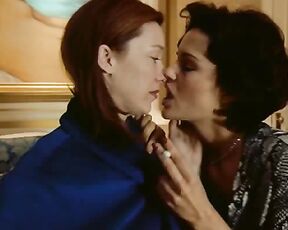 Carla Gugino and Molly Parker Lesbian Kissing in The Center of the World!