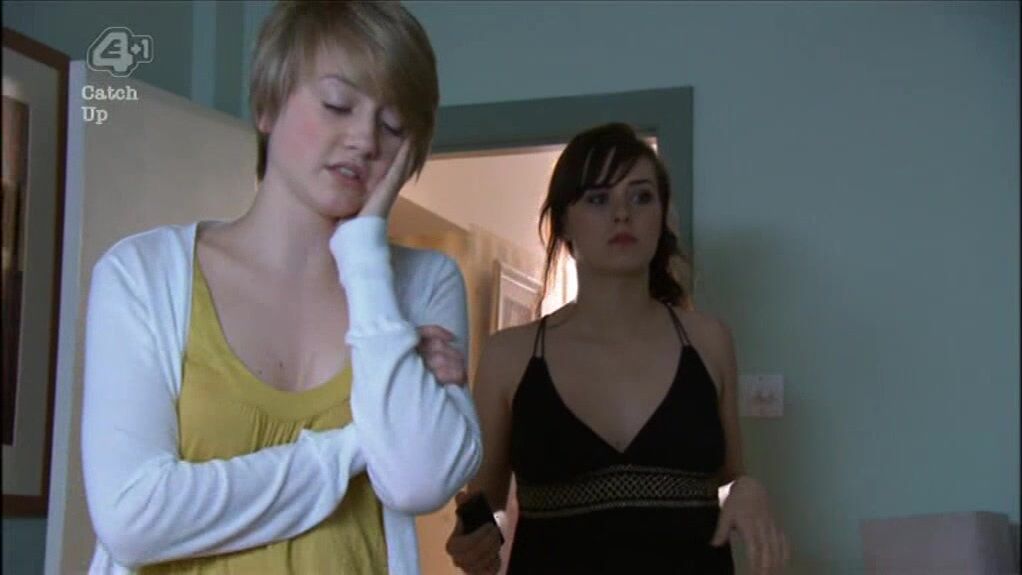 Huge Upskirt, Cleavage and Legs on Hollyoaks!