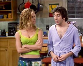 Cleavage on The Big Bang Theory!