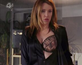 in Patterned Bra on Scrubs!