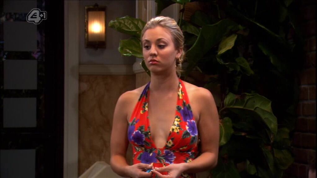 Cleavage on The Big Bang Theory!