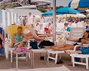 Salma Hayek and Maria Bello in Swimsuit, Bikini in Grown Ups!