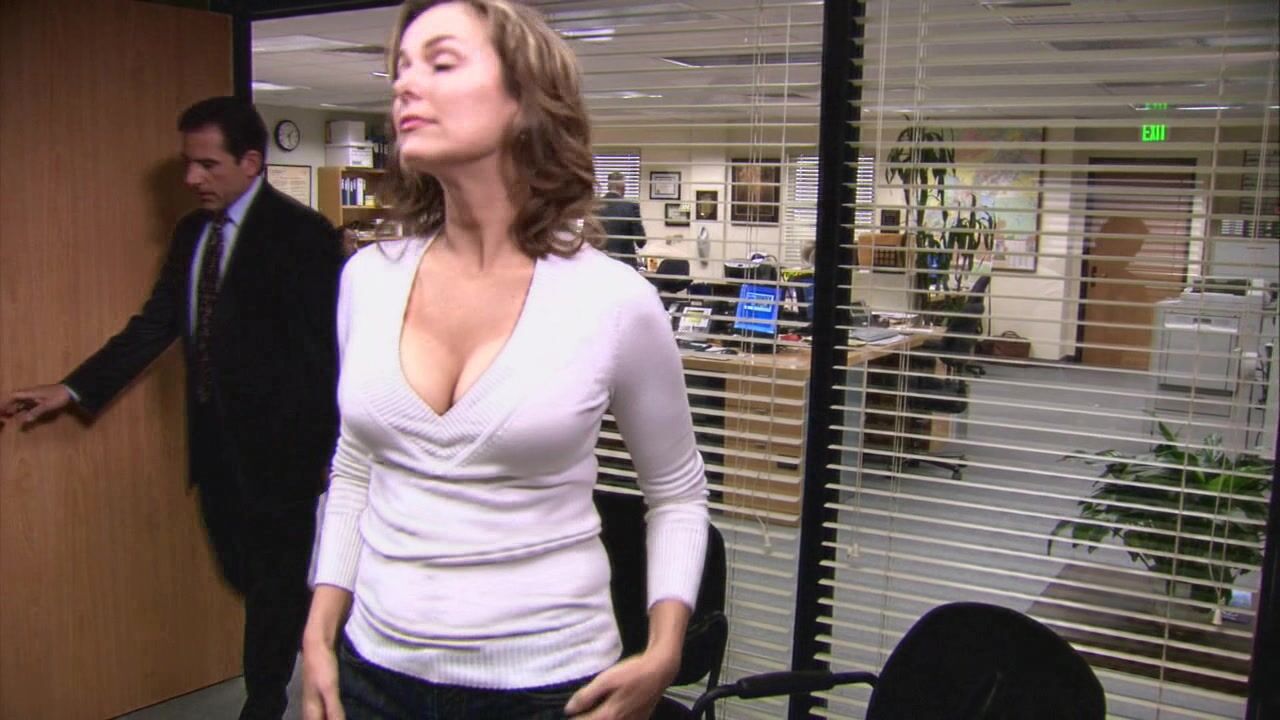 major Cleavage and groped on The Office s3e23 HD!