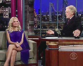 Legs and being provocative on Letterman!