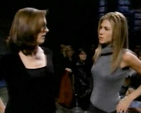 Jennifer Aniston and Molly Shannon Breast Punching Nipple Grabbing on Saturday Night Live!