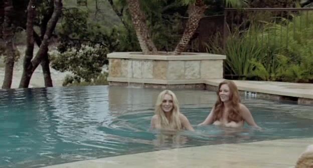 Lindsay Lohan and Alicia Rachel Marek Nude and body double work in Machete!