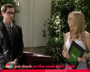 Cleavage on Chuck s04e06 HiDef 720p!