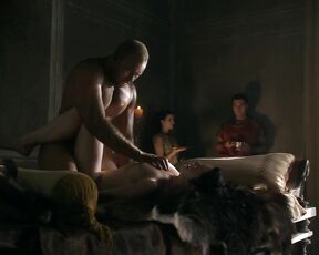 Jessica Grace Smith and Lesley-Ann Brandt Nude and Having Sex on Spartacus Gods of the Arena e03 HiDef!