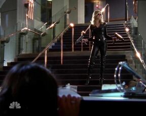 in leather on Chuck s4e17!