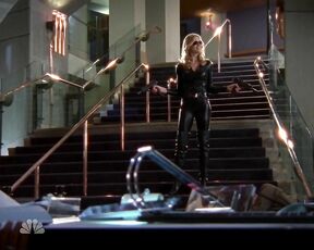 in leather on Chuck s4e17!