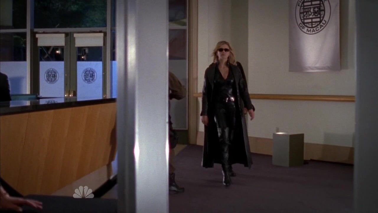 in leather on Chuck s4e17!