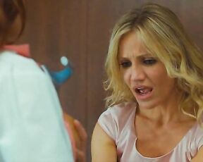 Cameron Diaz and Christine Smith Wet and Bare Breasts in Bad Teacher!