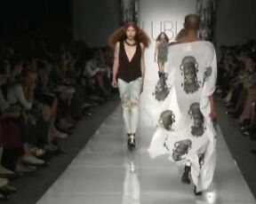 Nude on the catwalk!