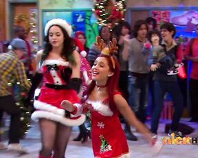 Victoria Justice, Ariana Grande and Elizabeth Gillies in Victorious A Christmas Tori HiDef 720p!