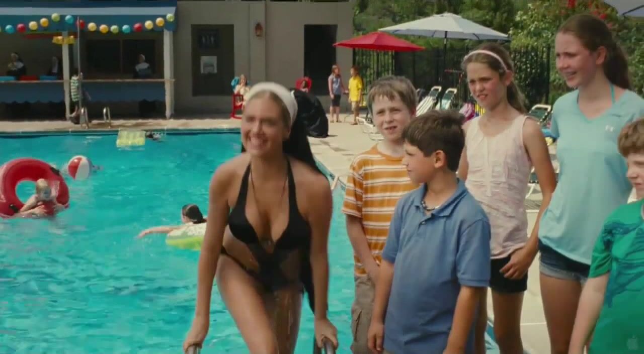 in Swimsuit in The Three Stooges HiDef 720p!