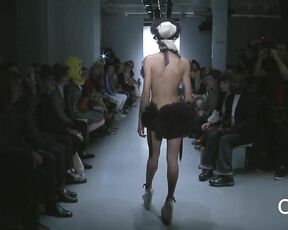 Nude on the catwalk!