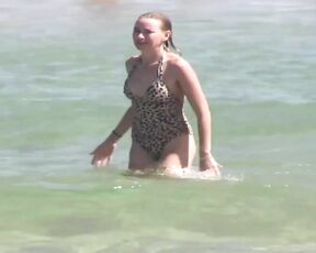 in Swimsuit at Bondi Beach HiDef 720p!